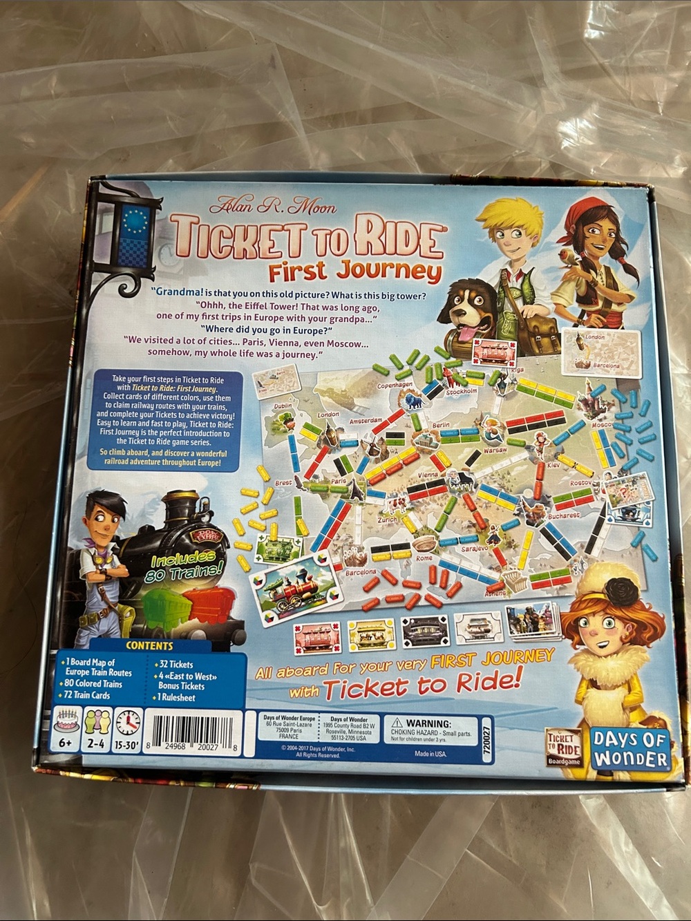 Ticket to Ride: First Journey Kids Board Game - Picture 4 of 5
